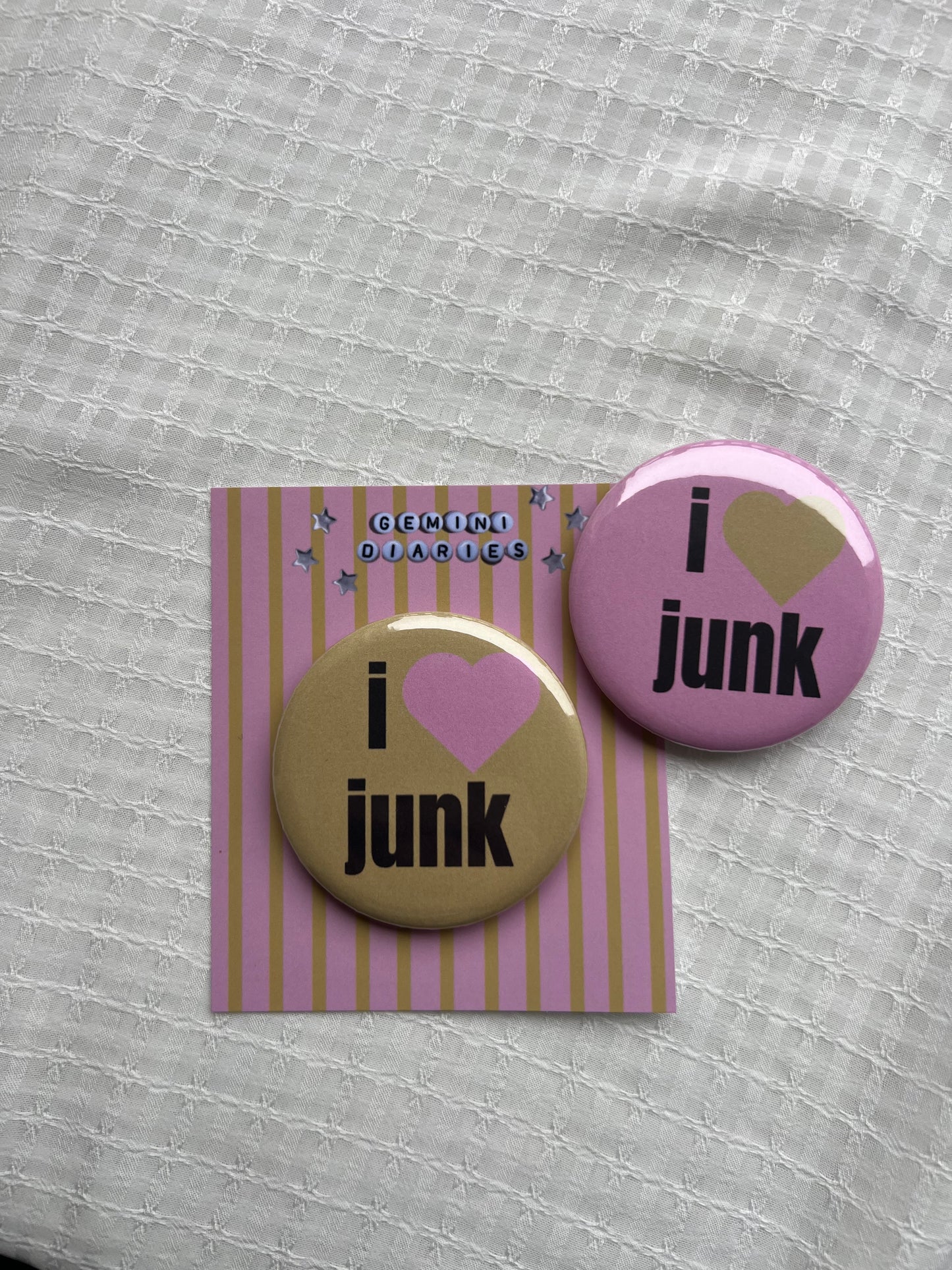 I Heart Junk Pin