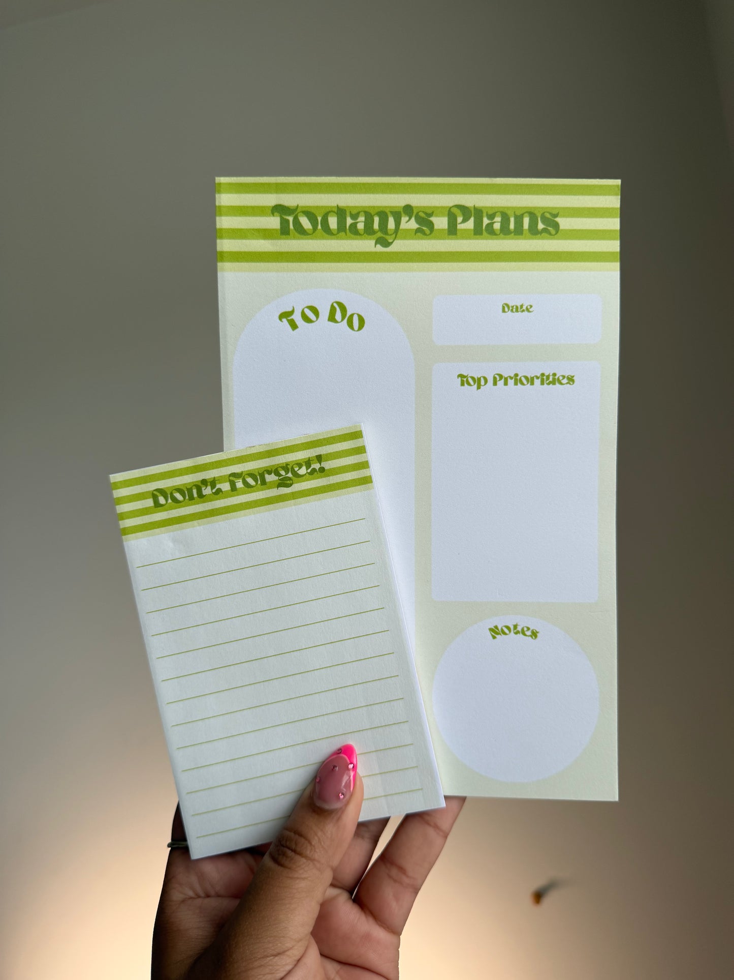 'Today's Plans' Notepad *Oopsie*