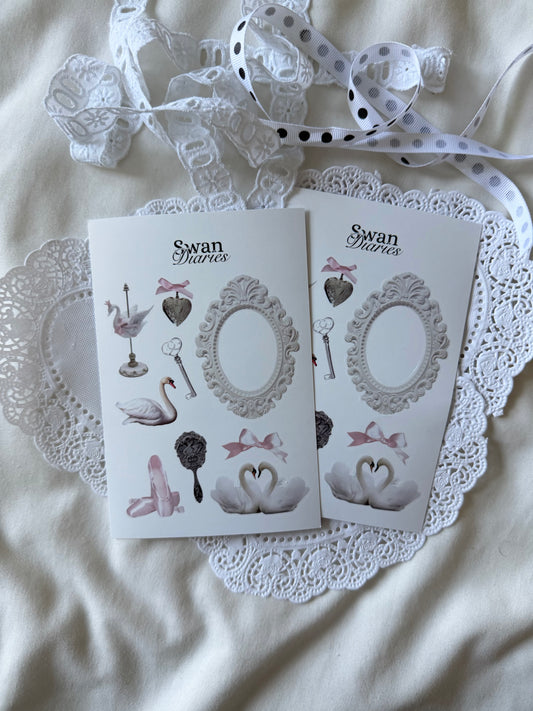 Swan Diaries Sticker sheet