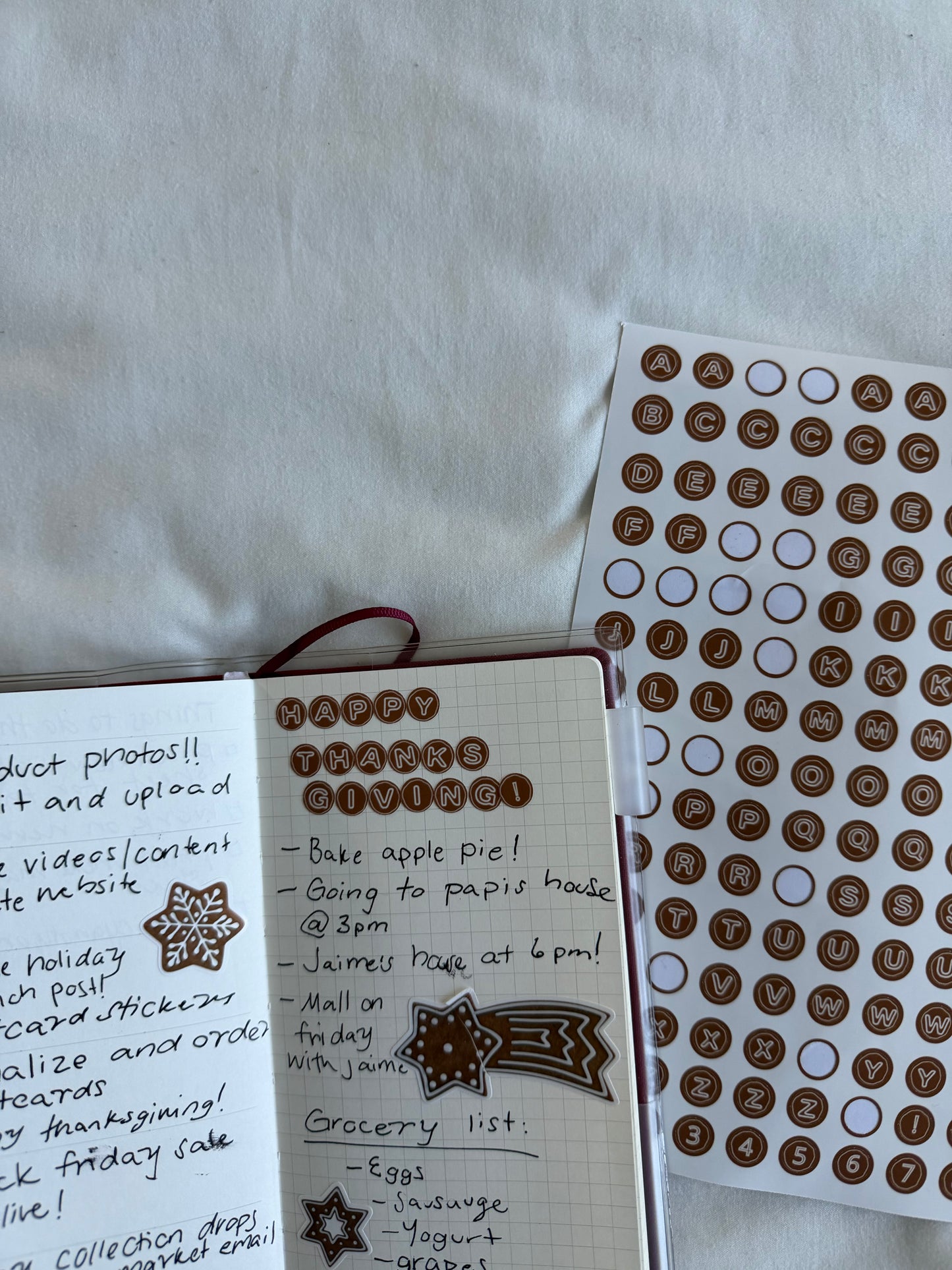 Gingerbread Alphabet Letters