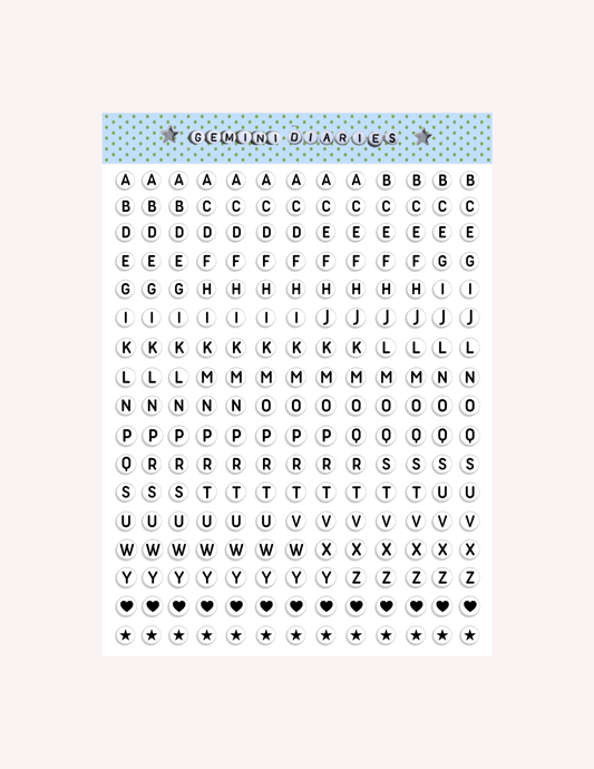 Alphabet Letter Beads