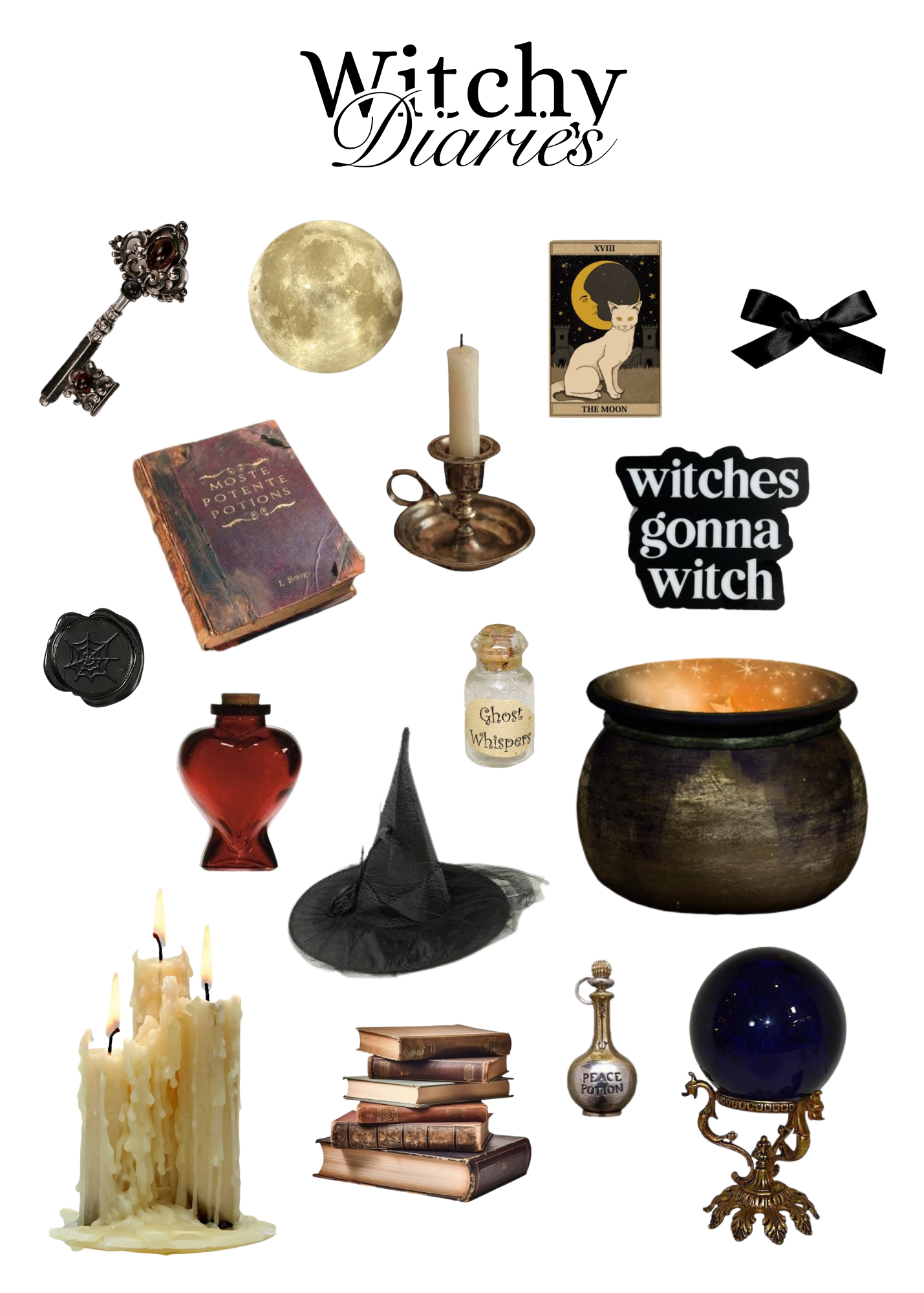 Witchy Diaries Sticker sheet