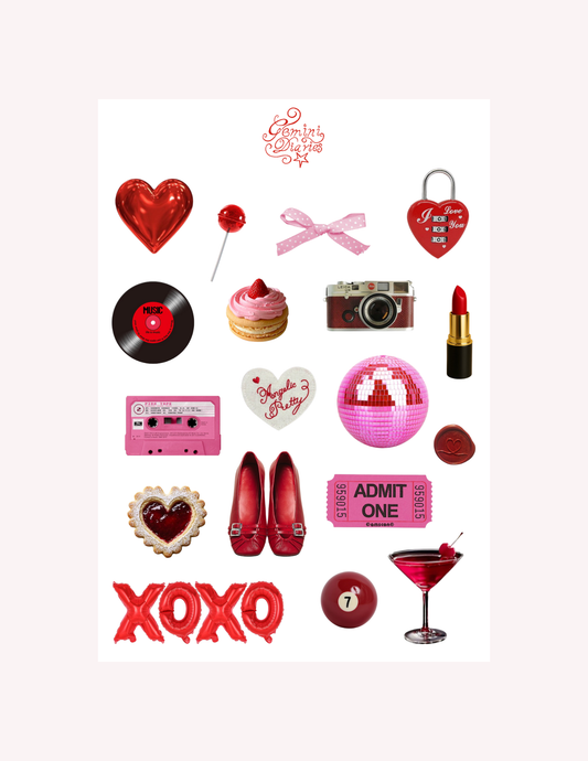 Galentines Date Sticker Sheet