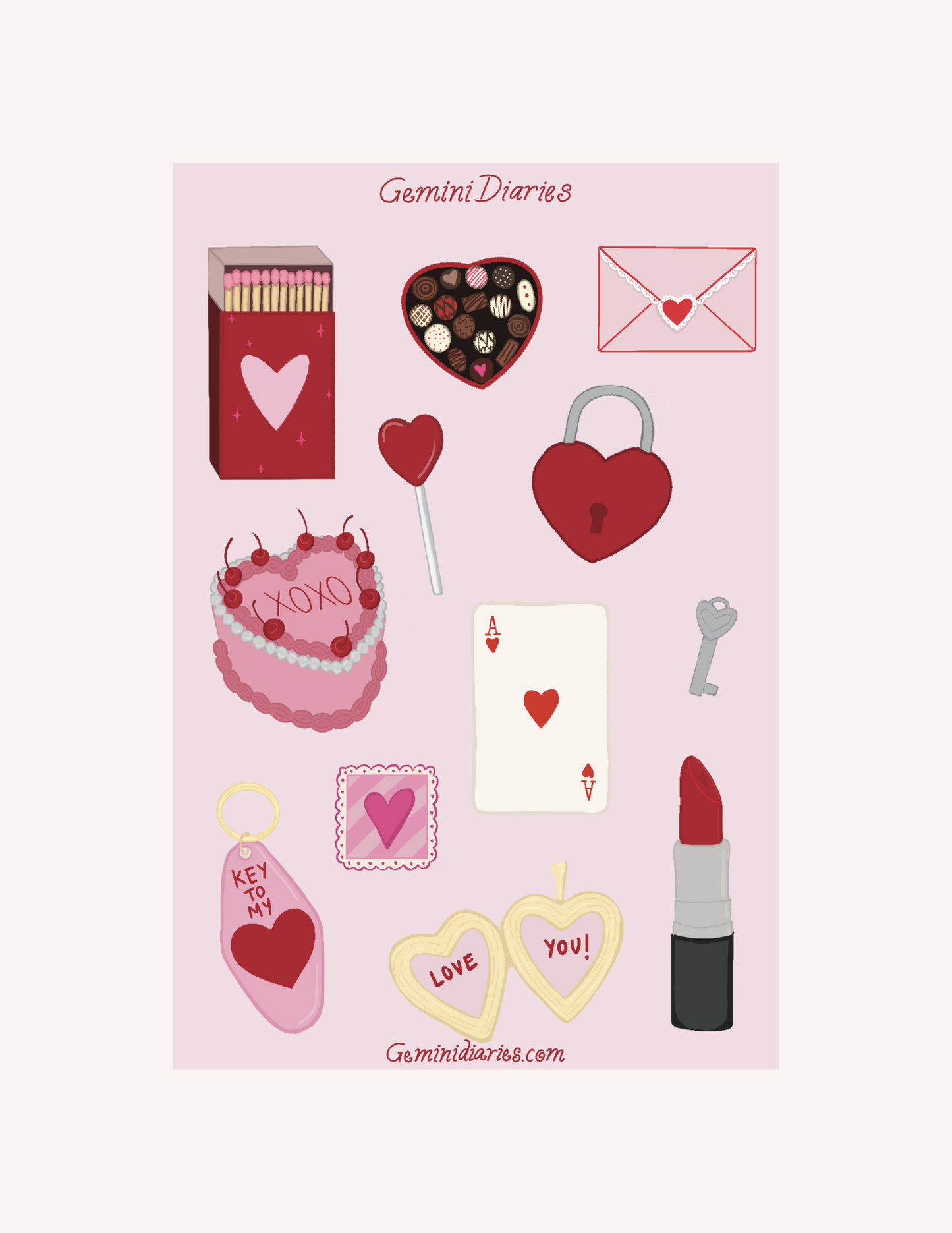 Sweetheart Sticker Sheet