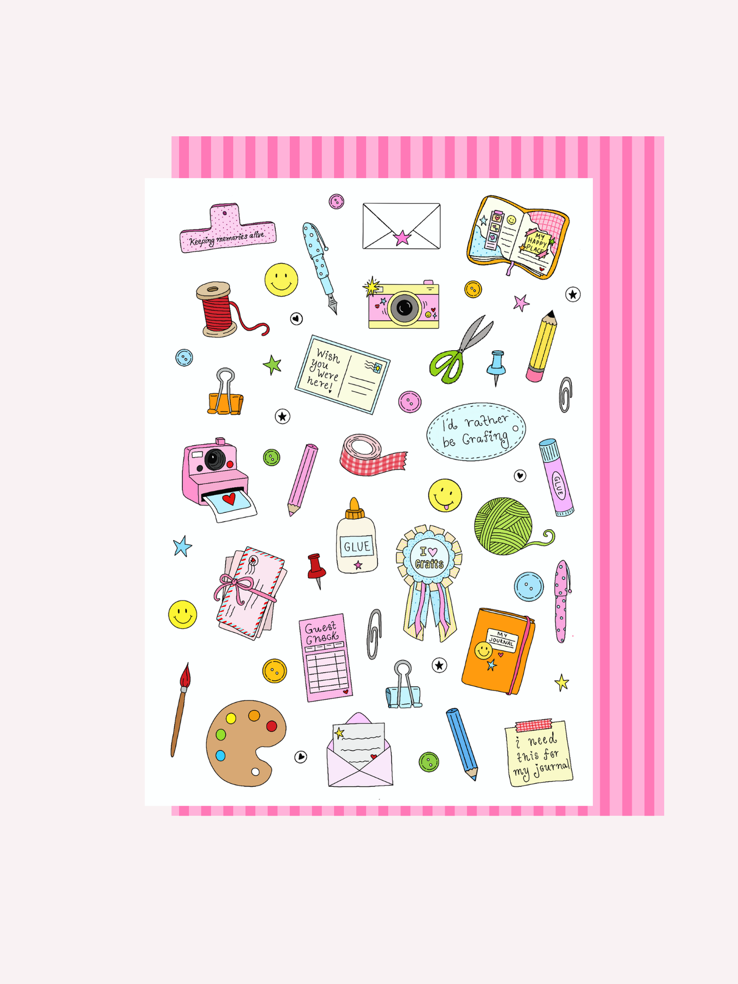 Crafty Girl Sticker Sheet