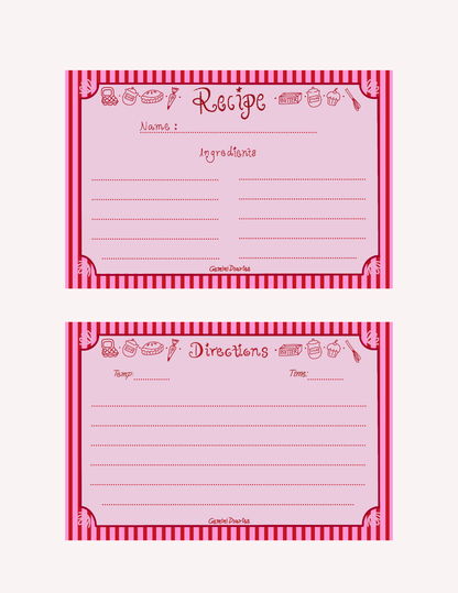 Recipe Cards