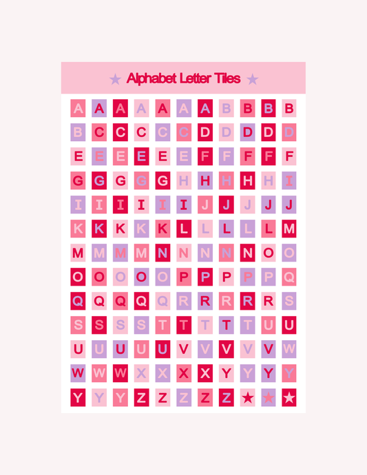 Sweetheart Alphabet Letter