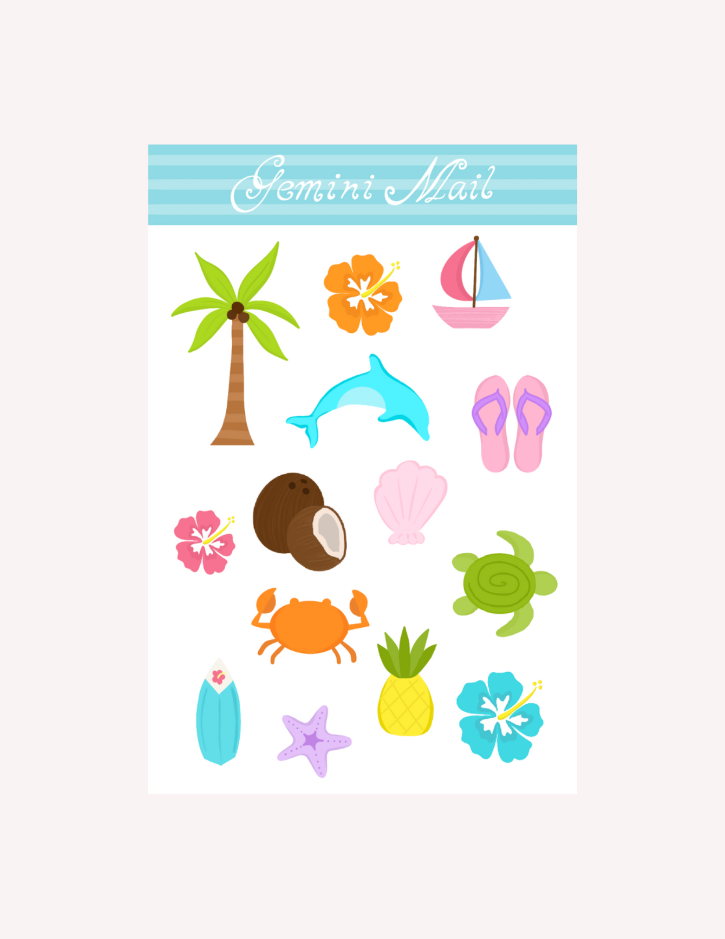 Tropical Sticker Sheet