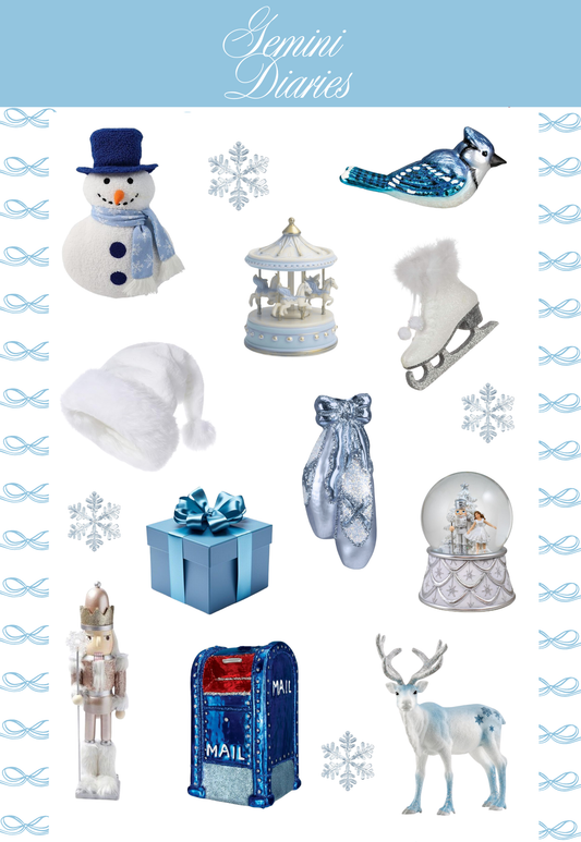 Winter Day Sticker sheet