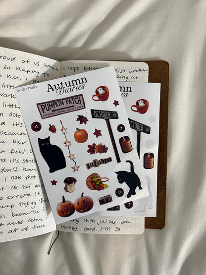 Autumn Diaries Sticker sheet