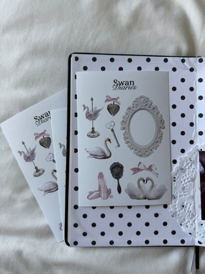 Swan Diaries Sticker sheet