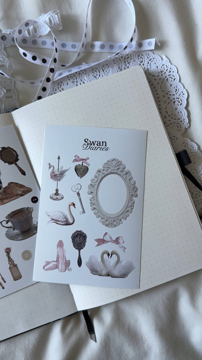 Swan Diaries Sticker sheet