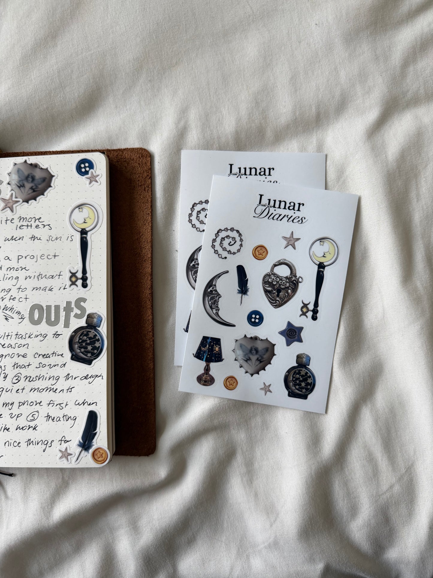 Lunar Diaries Sticker sheet