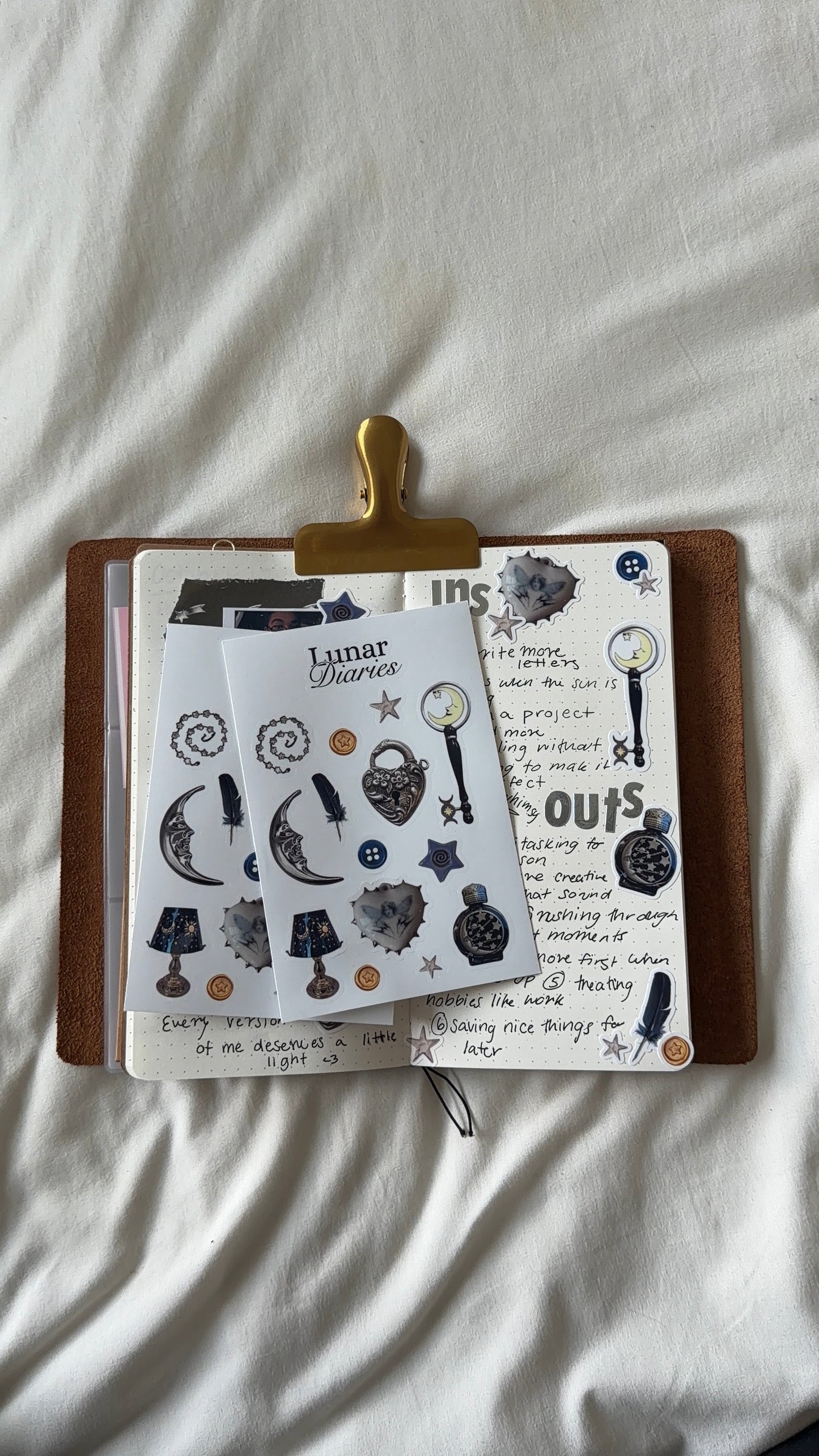 Lunar Diaries Sticker sheet
