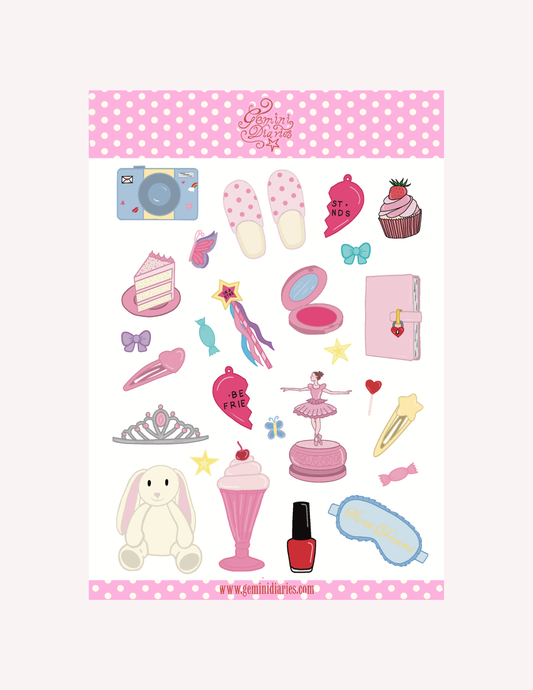 Girlhood Memories Sticker Sheet (Large)