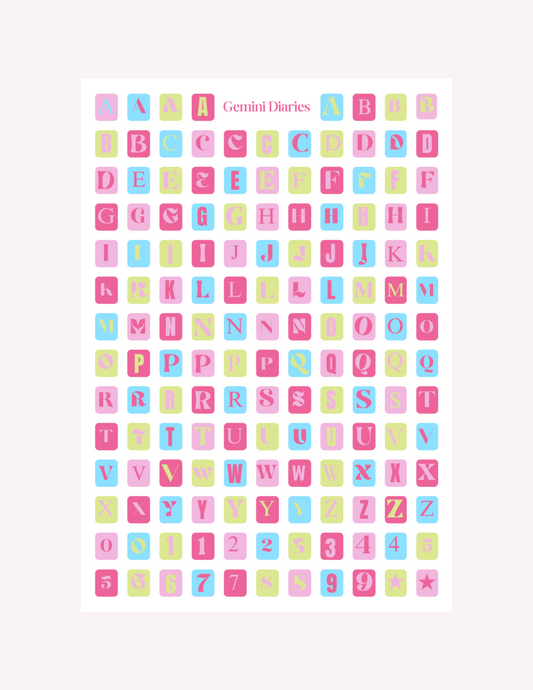 Spring Alphabet Letters