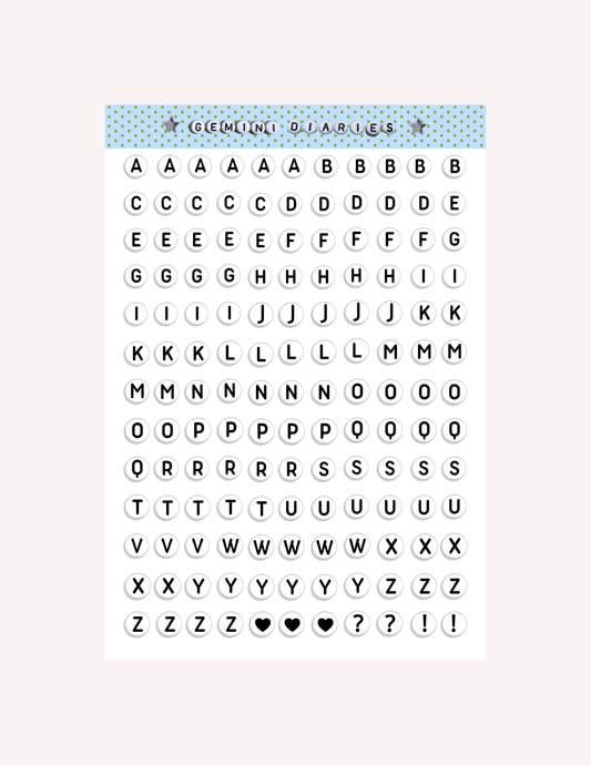Alphabet Letter Beads