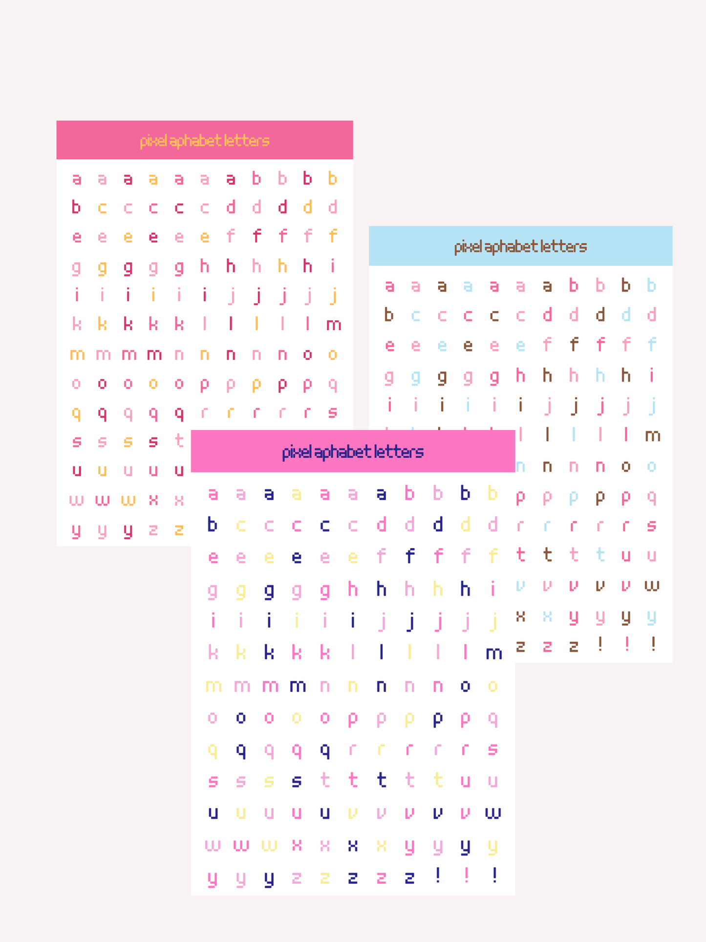Pixel Letters