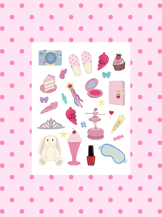 Girlhood Memories Sticker Sheet (Large)