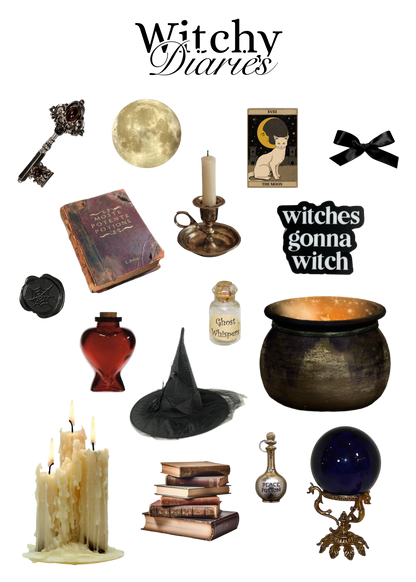 Witchy Diaries Sticker sheet
